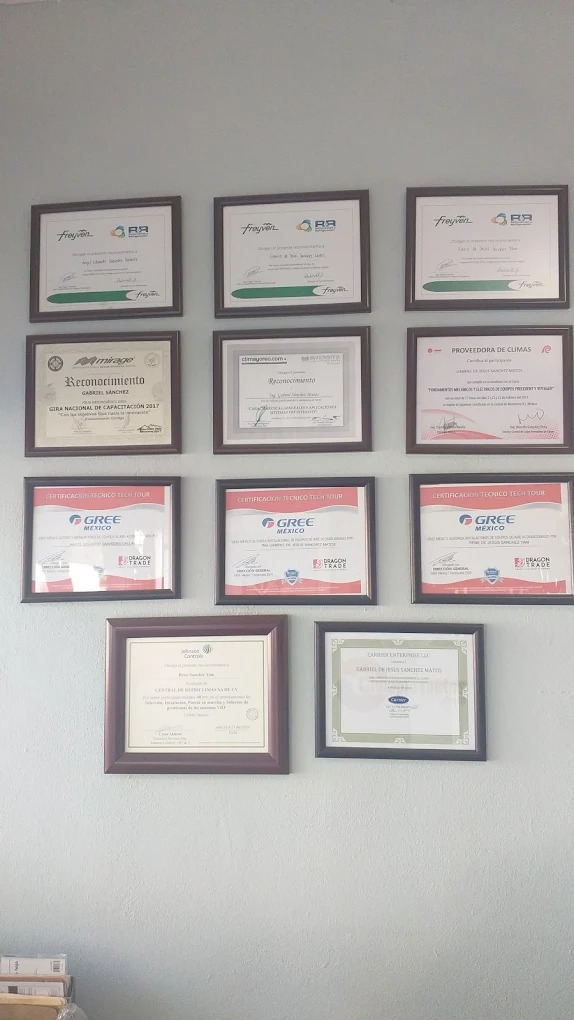 Certificaciones profesionales en HVAC, refrigeración y electricidad