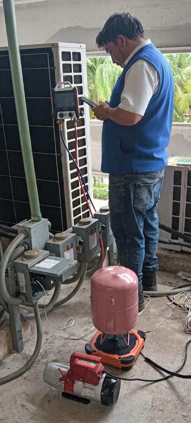 Instalación de aire acondicionado residencial
